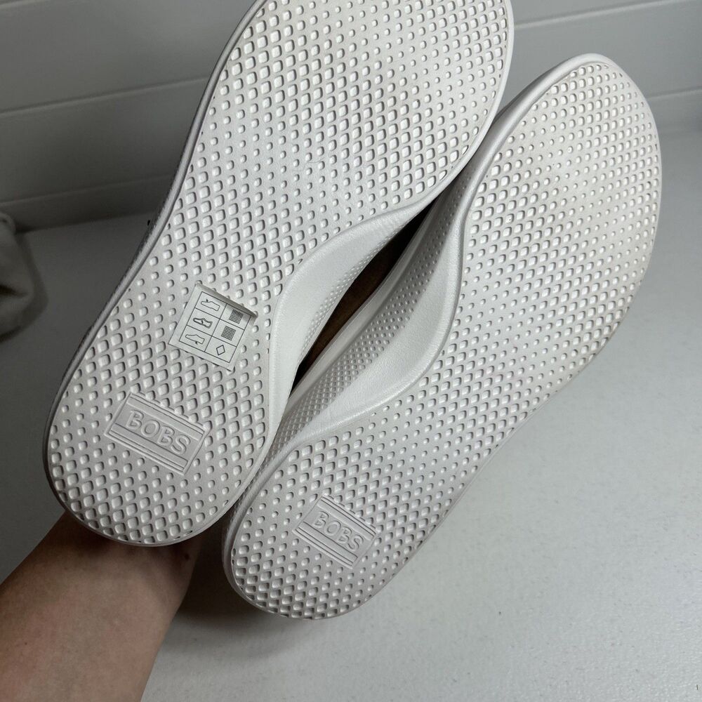 Skechers Bobs Women’s Shoes Size 9 Tan B Cute Archfit Comfort Slip In Canvas - Picture 8 of 11